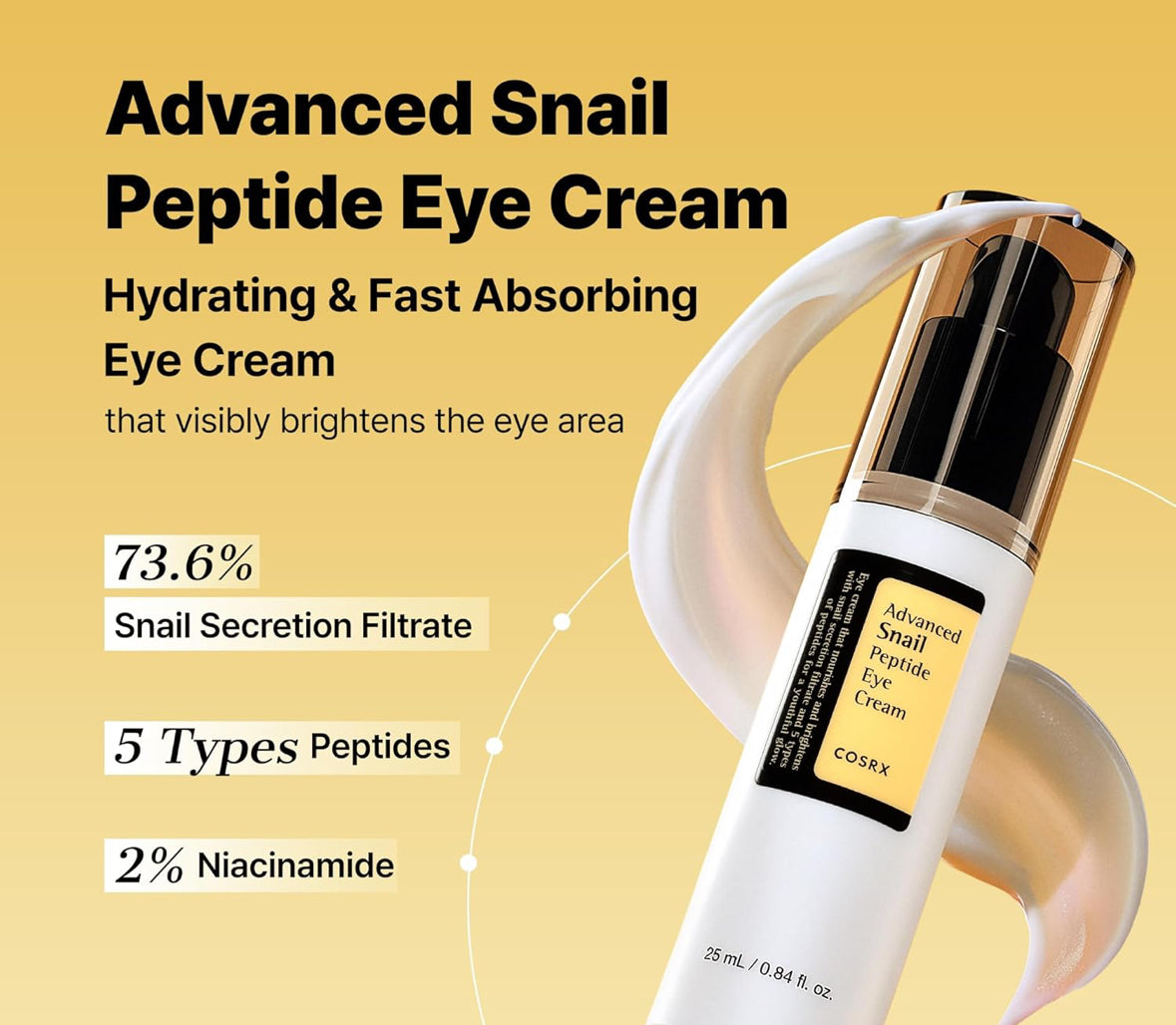 Snail Mucin Peptide Under Eye Cream