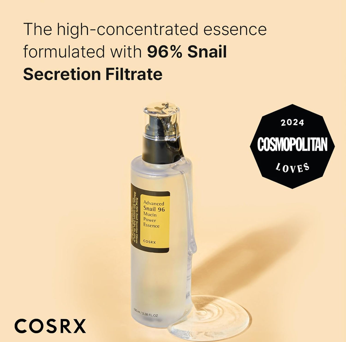 Snail Mucin 96% Power Repairing Essence