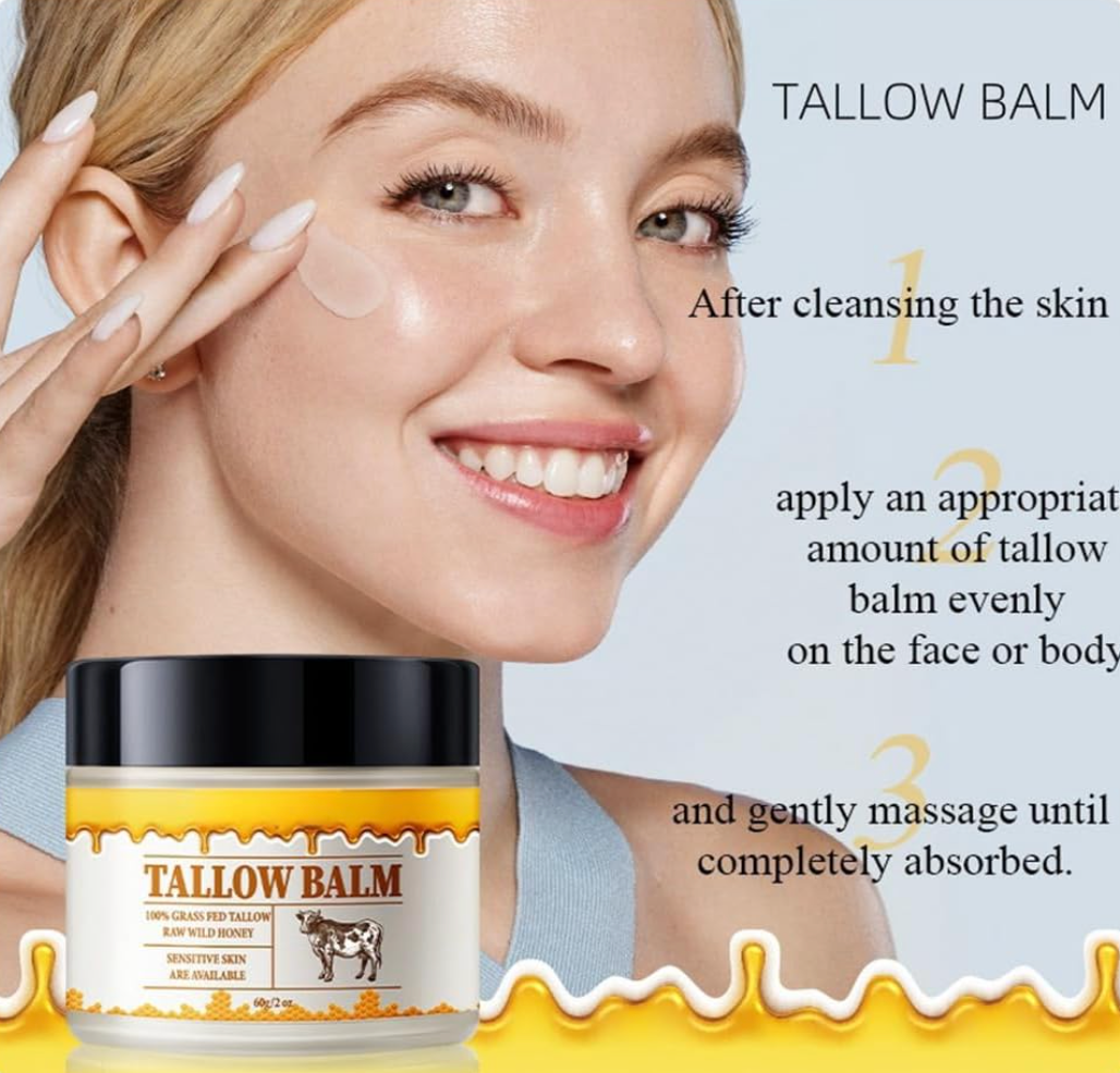 Beef Tallow and Honey Balm Moisturiser