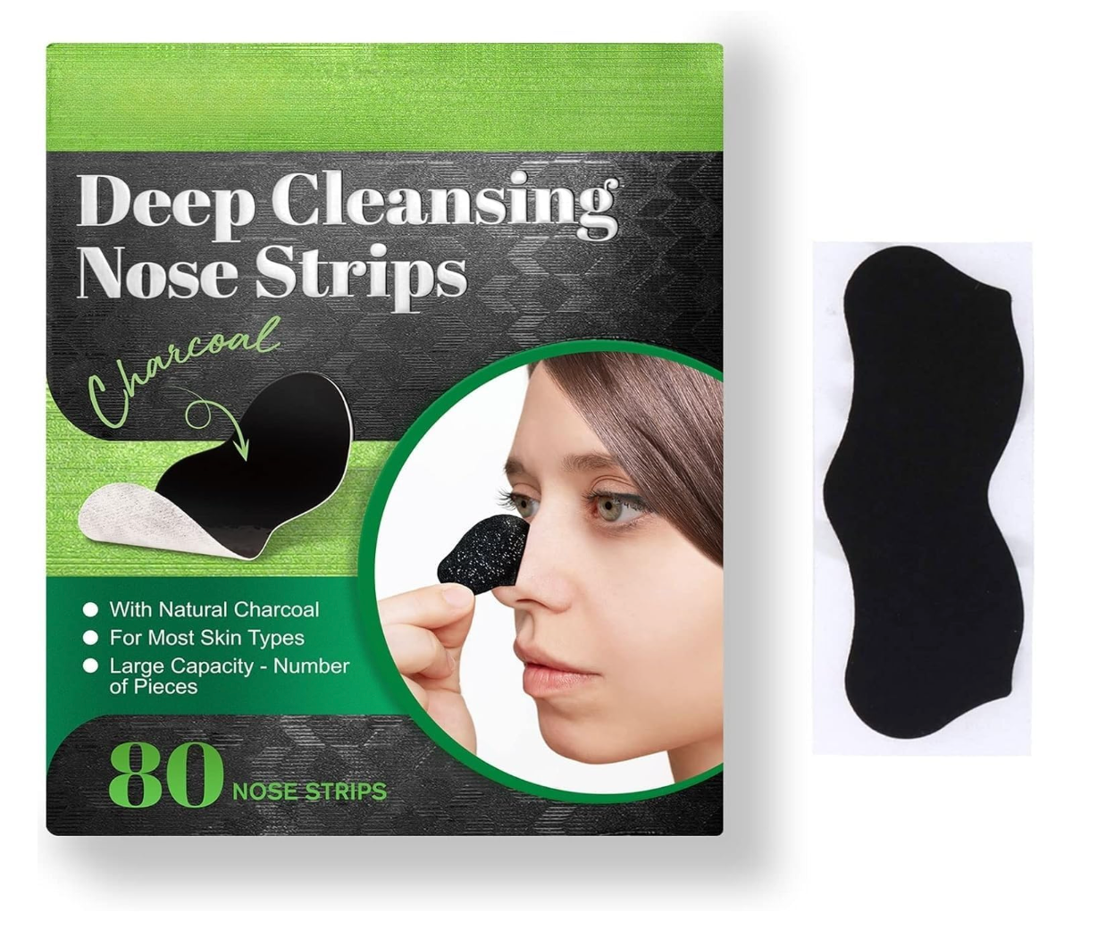 Deep Cleaning Nose Strips- 80 pack