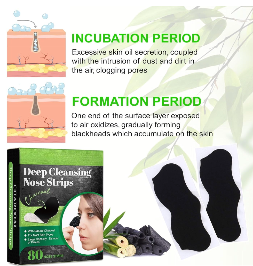 Deep Cleaning Nose Strips- 80 pack