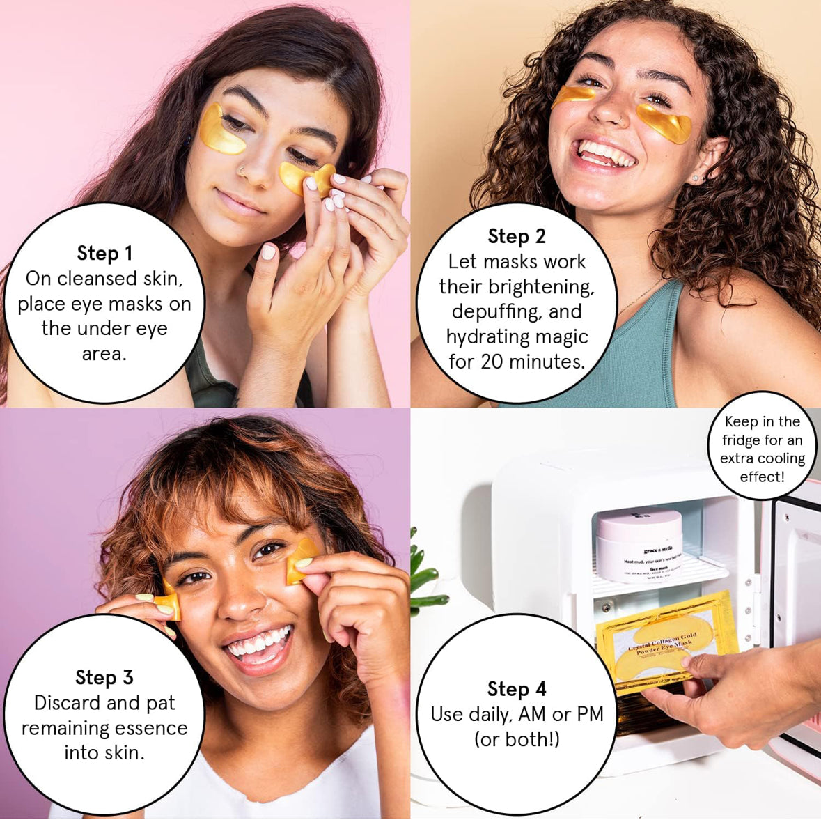 Gold Gel Crystal Collagen Eye Pads