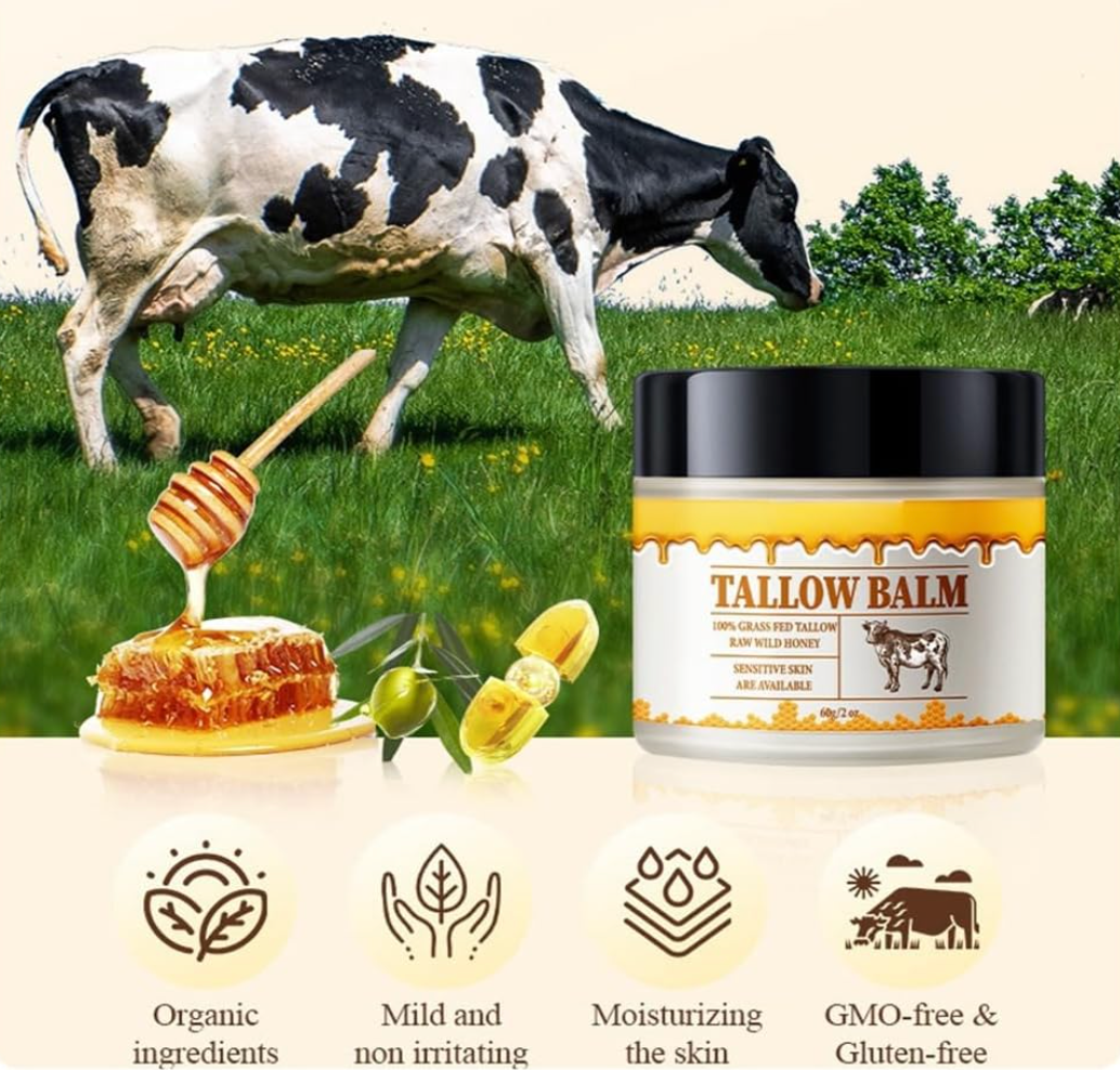 Beef Tallow and Honey Balm Moisturiser